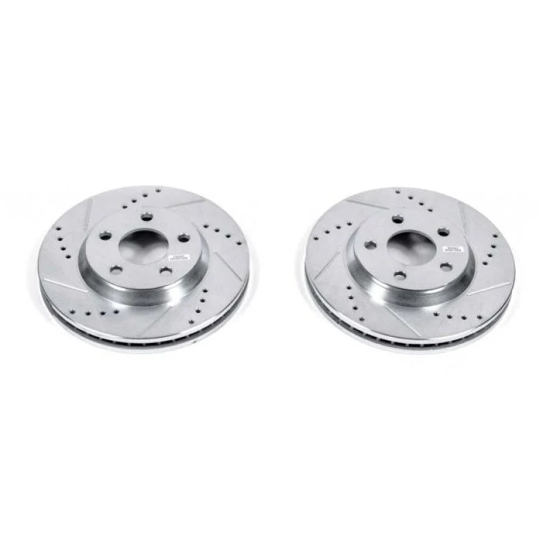 PowerStop Front Evolution Drilled & Slotted Rotors - Main Product View