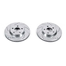 Load image into Gallery viewer, PowerStop Front Evolution Drilled &amp; Slotted Rotors - Main Product View