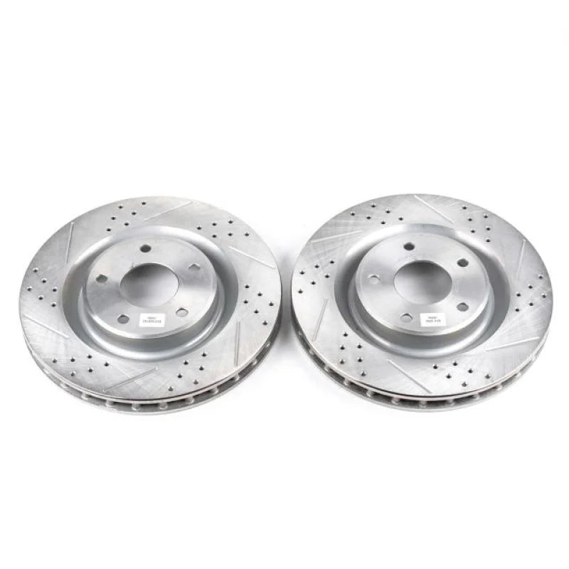 PowerStop Front Evolution Drilled & Slotted Rotors - Main Product View