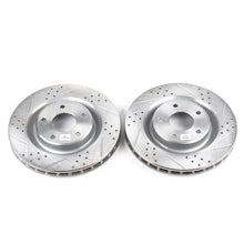 Load image into Gallery viewer, PowerStop Front Evolution Drilled &amp; Slotted Rotors - Main Product View
