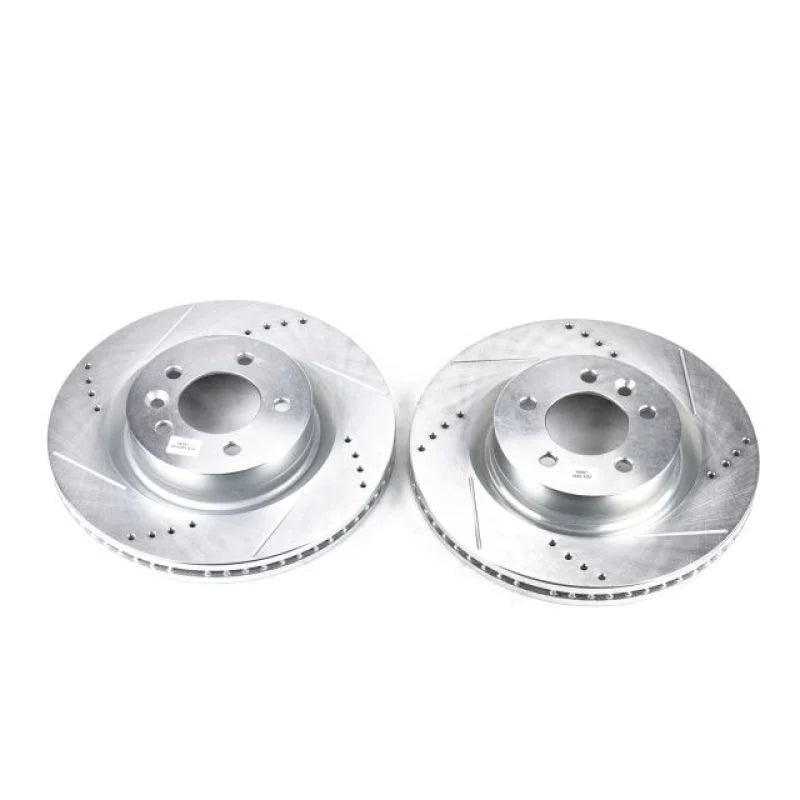 PowerStop Front Evolution Drilled & Slotted Rotors - Main Product View