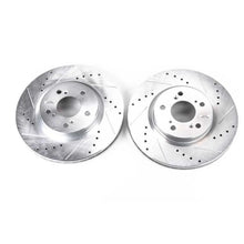 Load image into Gallery viewer, PowerStop Front Evolution Drilled &amp; Slotted Rotors - Pair fits 2005-2012 Acura RL - Main Product View