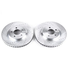 Load image into Gallery viewer, PowerStop Front Evolution Drilled &amp; Slotted Rotors - Pair fits 2005-2014 Ford Mustang - Main Product View