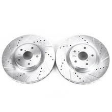 Load image into Gallery viewer, PowerStop Front Evolution Drilled &amp; Slotted Rotors - Main Product View