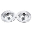 Load image into Gallery viewer, PowerStop Front Evolution Drilled &amp; Slotted Rotors - Pair fits 2006 BMW 330I / 2006 BMW 330XI - Main Product View