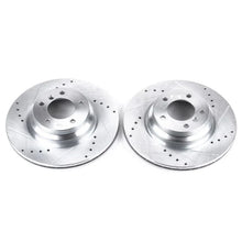 Load image into Gallery viewer, PowerStop Front Evolution Drilled &amp; Slotted Rotors - Pair fits 2006 BMW 330I / 2006 BMW 330XI - Main Product View