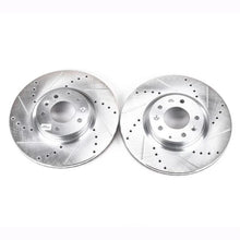 Load image into Gallery viewer, PowerStop Front Evolution Drilled &amp; Slotted Rotors - Pair fits 2006-2007 Mazda 6 Mazdaspeed - Main Product View