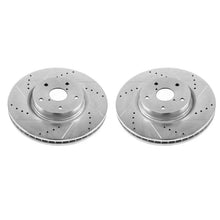 Load image into Gallery viewer, PowerStop Front Evolution Drilled &amp; Slotted Rotors - Main Product View