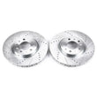Load image into Gallery viewer, PowerStop Front Evolution Drilled &amp; Slotted Rotors - Main Product View