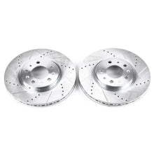 Load image into Gallery viewer, PowerStop Front Evolution Drilled &amp; Slotted Rotors - Main Product View