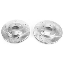 Load image into Gallery viewer, PowerStop Front Evolution Drilled &amp; Slotted Rotors - Pair fits 2007-2010 Kia Rondo EX - Main Product View