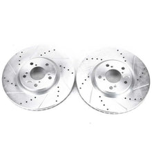 Load image into Gallery viewer, PowerStop Front Evolution Drilled &amp; Slotted Rotors - Main Product View