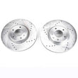 Load image into Gallery viewer, PowerStop Front Evolution Drilled &amp; Slotted Rotors - Pair fits 2007-2013 Mazda 3 Mazdaspeed - Main Product View