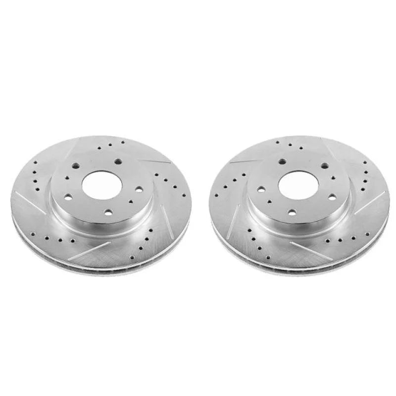 PowerStop Front Evolution Drilled & Slotted Rotors - Pair fits 2007-2013 Suzuki SX4 - Main Product View
