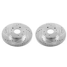 Load image into Gallery viewer, PowerStop Front Evolution Drilled &amp; Slotted Rotors - Pair fits 2007-2013 Suzuki SX4 - Main Product View