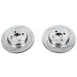 Load image into Gallery viewer, PowerStop Front Evolution Drilled &amp; Slotted Rotors - Pair fits 2007-2016 Mini Cooper - Main Product View