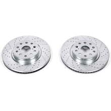 Load image into Gallery viewer, PowerStop Front Evolution Drilled &amp; Slotted Rotors - Main Product View
