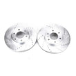 Load image into Gallery viewer, PowerStop Front Evolution Drilled &amp; Slotted Rotors - Main Product View