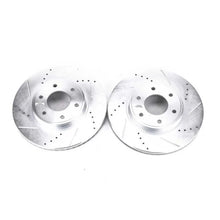 Load image into Gallery viewer, PowerStop Front Evolution Drilled &amp; Slotted Rotors - Main Product View