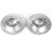 Load image into Gallery viewer, PowerStop Front Evolution Drilled &amp; Slotted Rotors - Main Product View