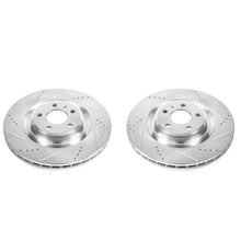 Load image into Gallery viewer, PowerStop Front Evolution Drilled &amp; Slotted Rotors - Pair fits 2008-2011 Audi S4 / S5 - Main Product View