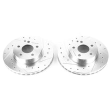Load image into Gallery viewer, PowerStop Front Evolution Drilled &amp; Slotted Rotors - Pair fits 2008-2015 Mercedes-Benz C250 / C300 - Main Product View