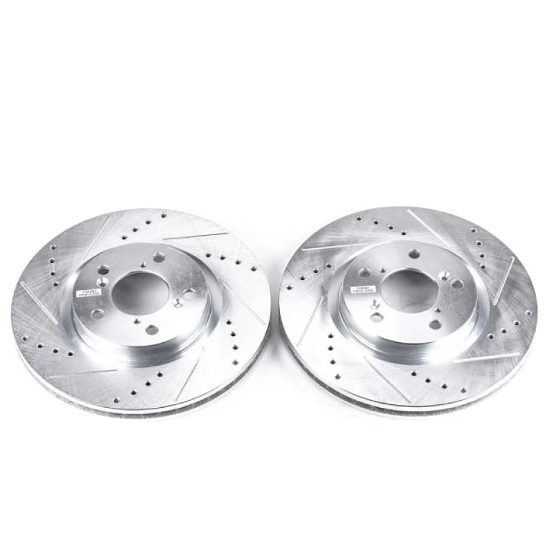 PowerStop Front Evolution Drilled & Slotted Rotors - Main Product View