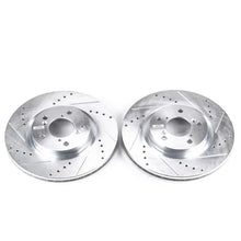Load image into Gallery viewer, PowerStop Front Evolution Drilled &amp; Slotted Rotors - Main Product View