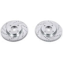 Load image into Gallery viewer, PowerStop Front Evolution Drilled &amp; Slotted Rotors - Main Product View