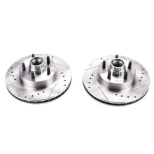 Load image into Gallery viewer, PowerStop Front Evolution Drilled &amp; Slotted Rotors - Pair fits 2010-2011 Ford Ranger / Ranger SPORT - Main Product View