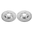 Load image into Gallery viewer, PowerStop Front Evolution Drilled &amp; Slotted Rotors - Main Product View