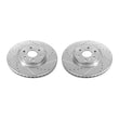 Load image into Gallery viewer, PowerStop Front Evolution Drilled &amp; Slotted Rotors - Main Product View