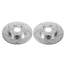 Load image into Gallery viewer, PowerStop Front Evolution Drilled &amp; Slotted Rotors - Main Product View