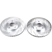 Load image into Gallery viewer, PowerStop Front Evolution Drilled &amp; Slotted Rotors - Main Product View