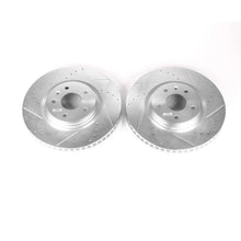 Load image into Gallery viewer, PowerStop Front Evolution Drilled &amp; Slotted Rotors - Pair fits 2014-2019 Chevrolet Corvette Stingray - Main Product View