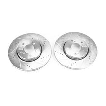 Load image into Gallery viewer, PowerStop Front Evolution Drilled &amp; Slotted Rotors - Pair fits 2014-2020 Acura Rlx - Main Product View