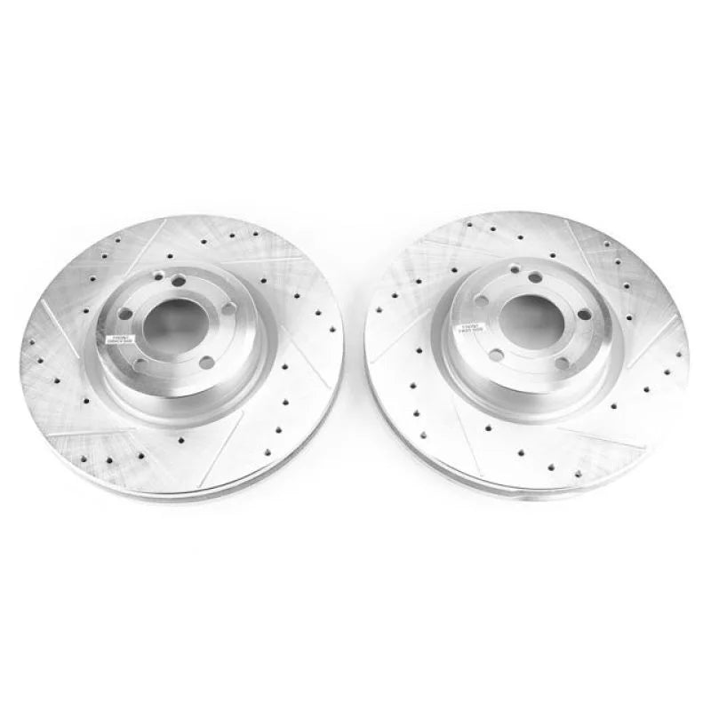 PowerStop Front Evolution Drilled & Slotted Rotors - Main Product View