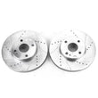 Load image into Gallery viewer, PowerStop Front Evolution Drilled &amp; Slotted Rotors - Main Product View