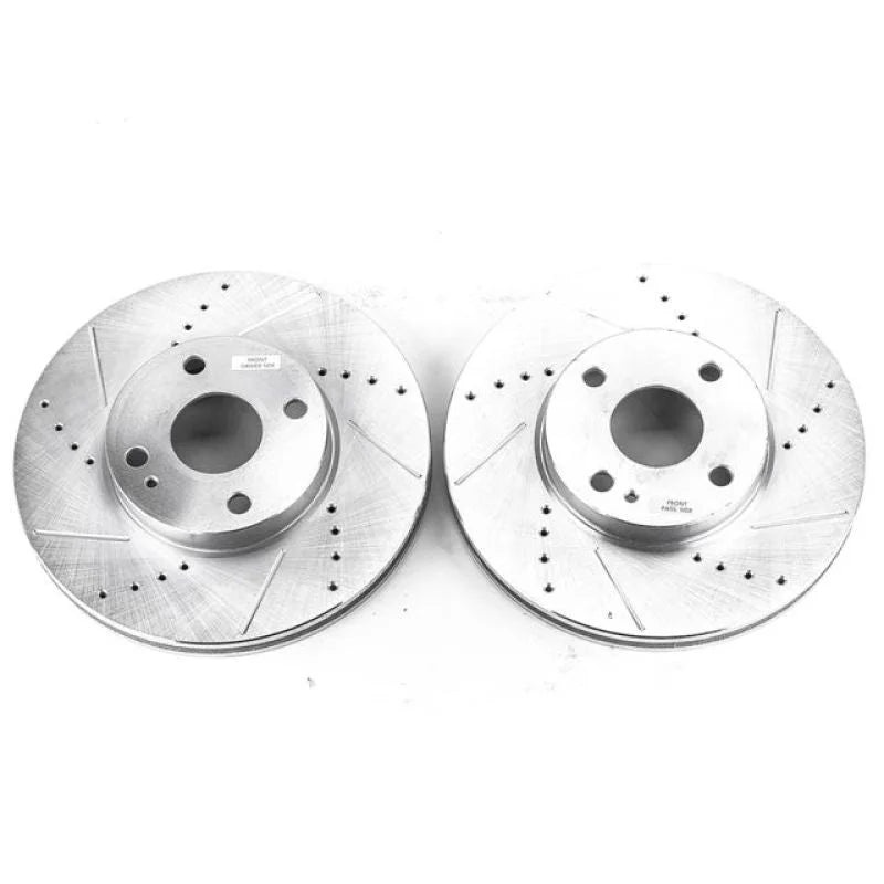 PowerStop Front Evolution Drilled & Slotted Rotors - Main Product View