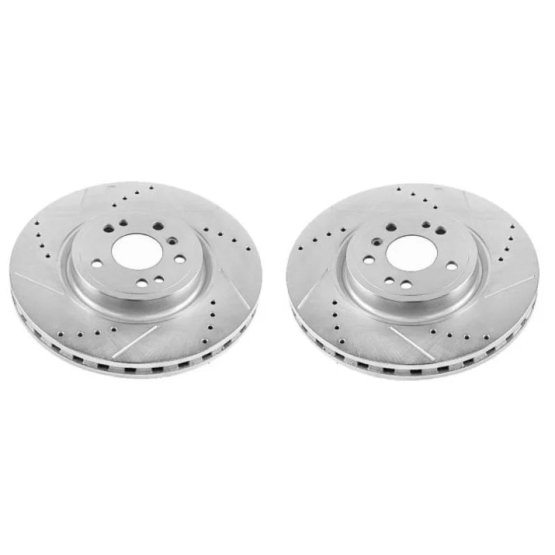 PowerStop Front Evolution Drilled & Slotted Rotors - Main Product View