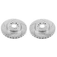 Load image into Gallery viewer, PowerStop Front Evolution Drilled &amp; Slotted Rotors - Main Product View