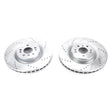 Load image into Gallery viewer, PowerStop Front Evolution Drilled &amp; Slotted Rotors - Main Product View