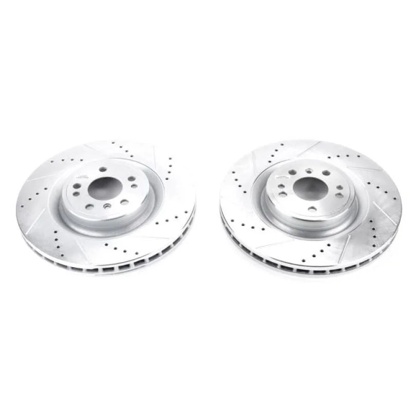 PowerStop Front Evolution Drilled & Slotted Rotors - Main Product View
