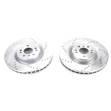 Load image into Gallery viewer, PowerStop Front Evolution Drilled &amp; Slotted Rotors - Main Product View