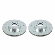 Load image into Gallery viewer, PowerStop Front Evolution Drilled &amp; Slotted Rotors - Main Product View