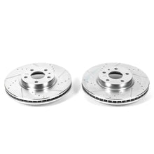 Load image into Gallery viewer, PowerStop Front Evolution Drilled &amp; Slotted Rotors - Main Product View
