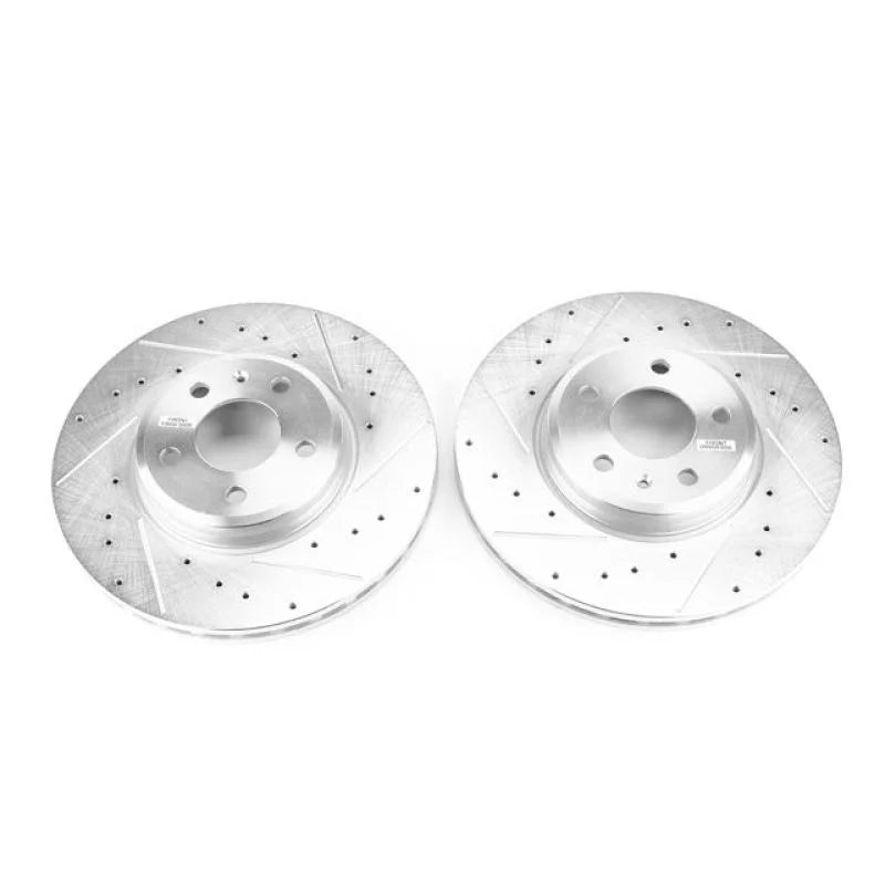 PowerStop Front Evolution Drilled & Slotted Rotors - Main Product View