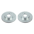 Load image into Gallery viewer, PowerStop Front Evolution Drilled &amp; Slotted Rotors - Pair fits 2018-2025 Nissan Kicks / Versa - Main Product View