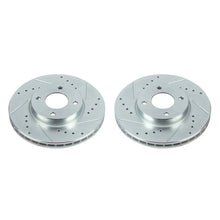 Load image into Gallery viewer, PowerStop Front Evolution Drilled &amp; Slotted Rotors - Pair fits 2018-2025 Nissan Kicks / Versa - Main Product View