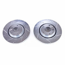 Load image into Gallery viewer, PowerStop Front Evolution Drilled &amp; Slotted Rotors - Main Product View